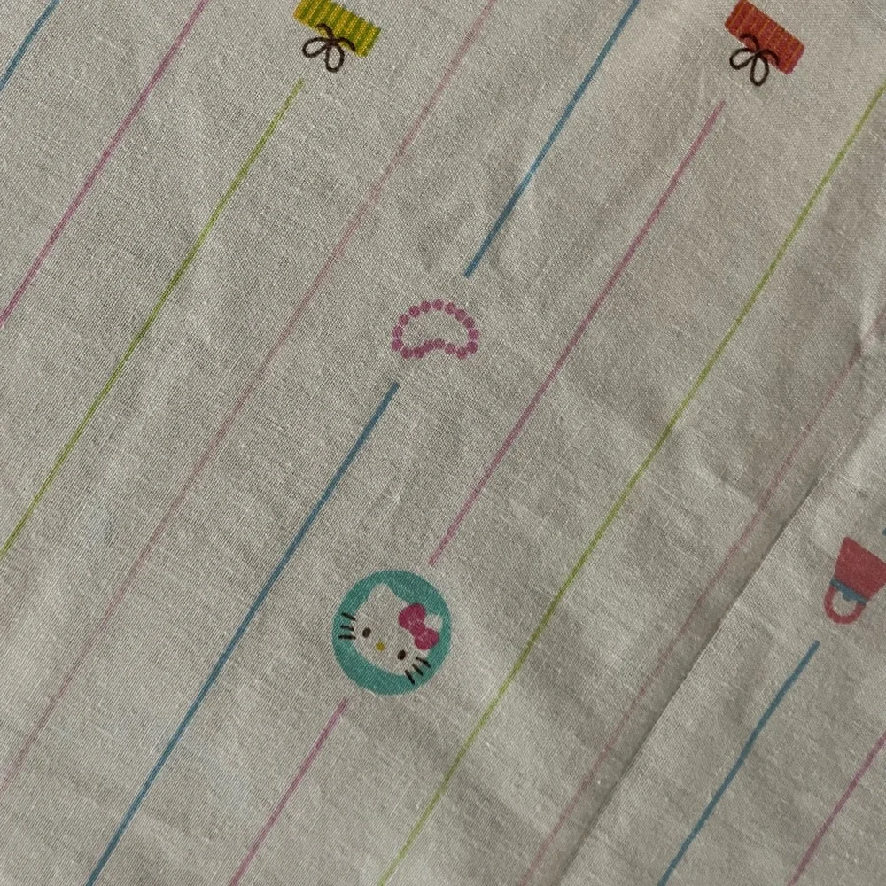 Vintage Hello Kitty sheet set Sanrio flat sheet and fitted sheet bed set